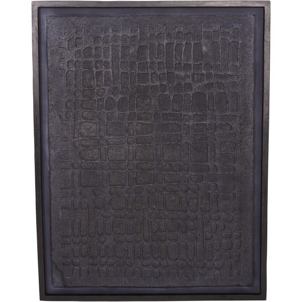 Trenton Large Black Wall Art Papier Mache 1 | Bed Sava