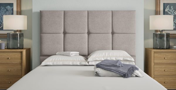 Sleepeezee Belmont Headboard  Clay Bouclé Super King | Bed Sava