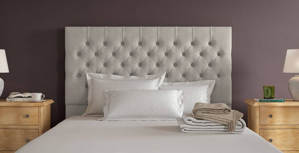 Sleepeezee Darwin Headboard - Clay Bouclé, King