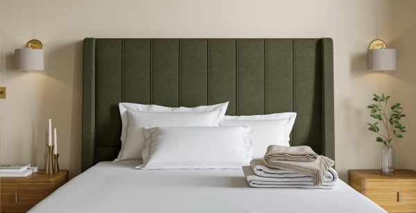 Sleepeezee Ephrain Headboard  Forest Bouclé King | Bed Sava