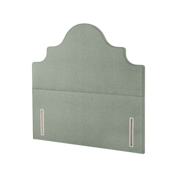 Harrison Spinks Premium Mantel Headboard  Herringbone Sky Double | Bed Sava