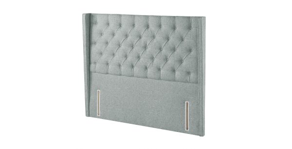 Harrison Spinks Premium Alcott Headboard  Diamond Slate Small Double | Bed Sava