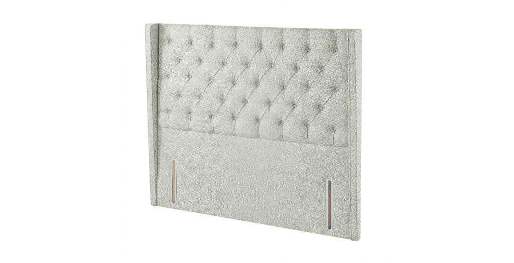 Harrison Spinks Classic Alcott Headboard - Rustika Pale Grey, Double