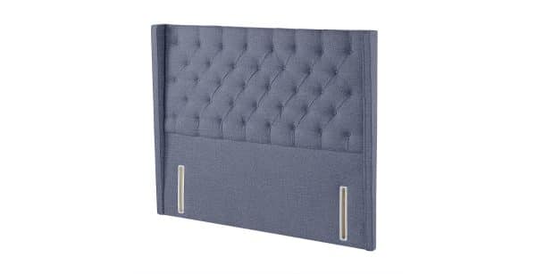Harrison Spinks Premium Alcott Headboard  Empire Denim Small Double | Bed Sava