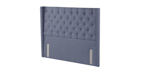 Harrison Spinks Premium Alcott Headboard  Empire Denim Super King | Bed Sava