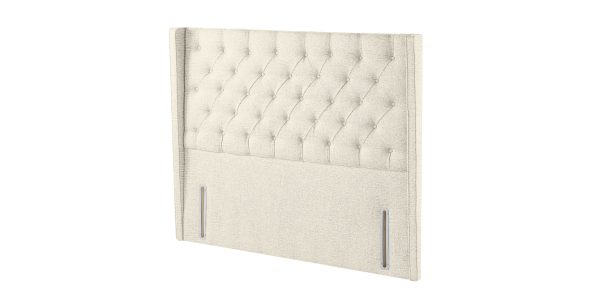 Harrison Spinks Classic Alcott Headboard  Greek Islands Chalk Double | Bed Sava