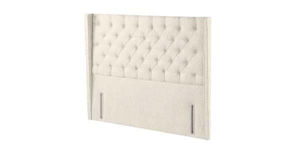 Harrison Spinks Classic Alcott Headboard  Greek Islands Chalk Super King | Bed Sava