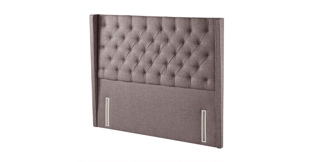 Harrison Spinks Premium Alcott Headboard - Herringbone Lilac, King