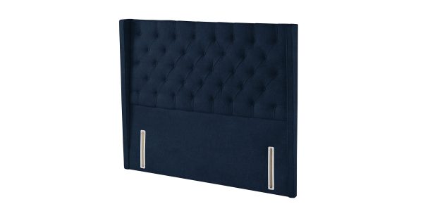Harrison Spinks Classic Alcott Headboard  Seven Navy Double | Bed Sava