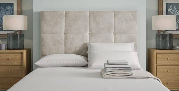 Sleepeezee Belmont Headboard  Linen Chenille Double | Bed Sava