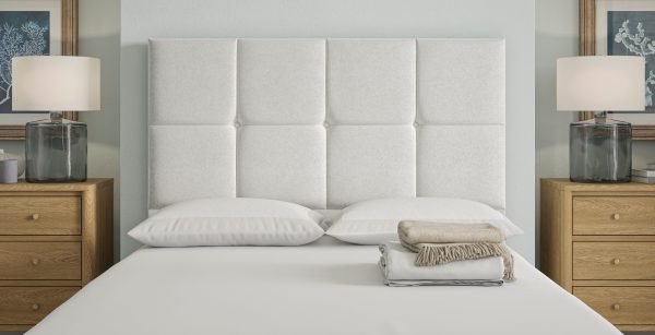 Sleepeezee Belmont Headboard  Starlight Bouclé Super King | Bed Sava