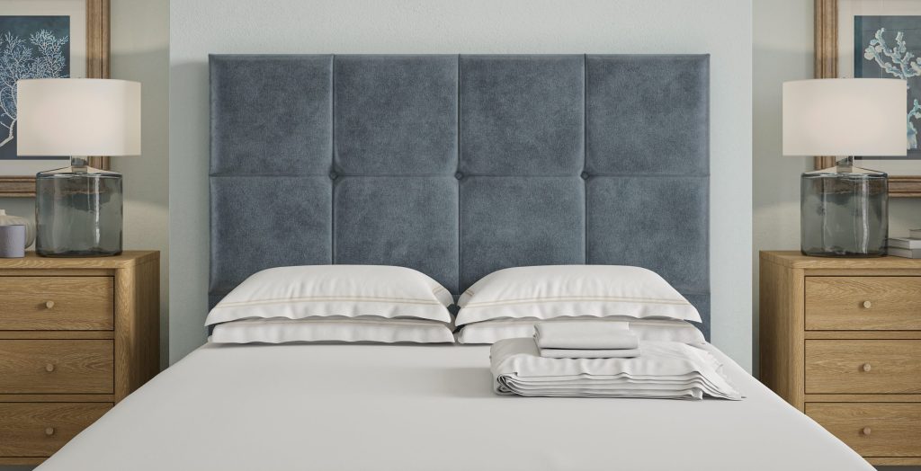 Sleepeezee Belmont Headboard - Storm Chenille, King