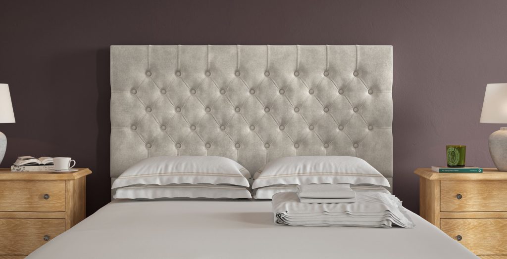 Sleepeezee Darwin Headboard - Linen Chenille, Super King
