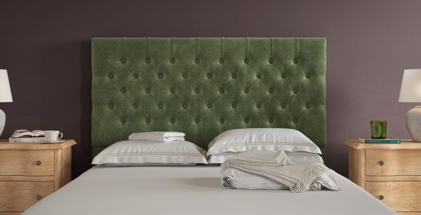 Sleepeezee Darwin Headboard  Pine Chenille Double | Bed Sava