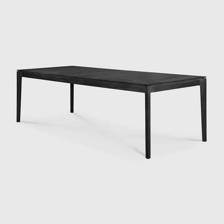 Ethnicraft Bok Black Outdoor Dining Table Teak 250 x 100 x 76