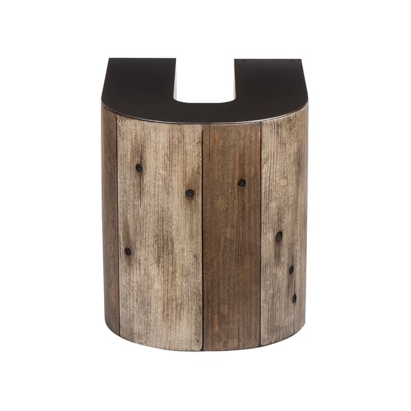 Wooden Letter U Side Table, Alphabet Side Table Andrew Martin
