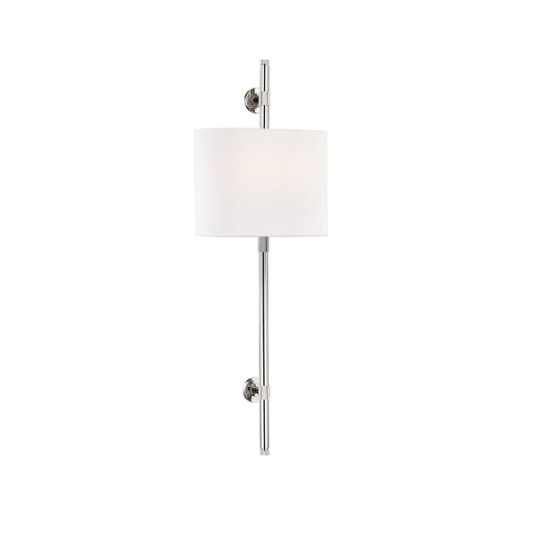 Bowery Wall Light Nickel Wall Light Polished Nickel  Andrew Martin | Bed Sava