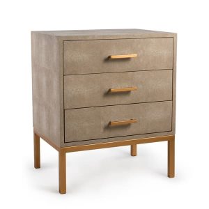 Jasper Bedside Table Cream Side Chest Cream  Andrew Martin | Bed Sava