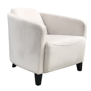 Turnball Chair Ecru Chair Andrew Martin Velvet | Bed Sava