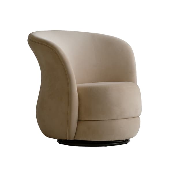 Mandona, Chair, Light Neutral - Andrew Martin Velvet