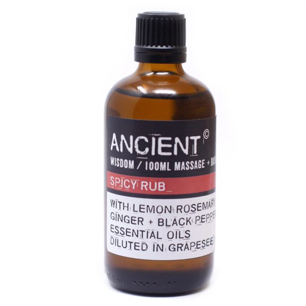 Spicy Rub Massage Oil  100ml | Bed Sava