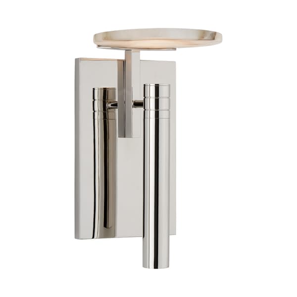 Melange Disc Wall Light Nickel, Light, Polished Nickel - Andrew Martin