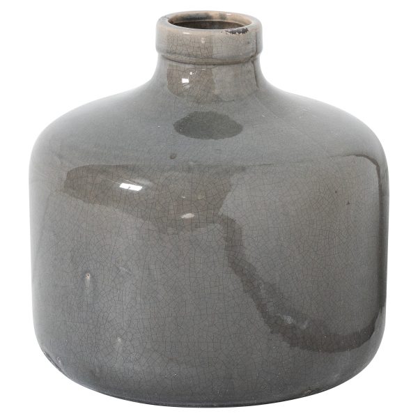 Garda Grey Glazed Chive Vase | Bed Sava