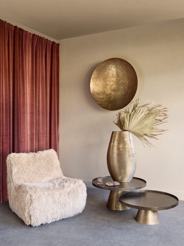 Southwold Round Wall Deco Antique Brass | Bed Sava