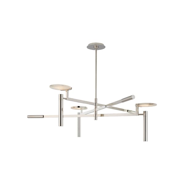 Melange Chandelier Nickel, Polished Nickel - Andrew Martin