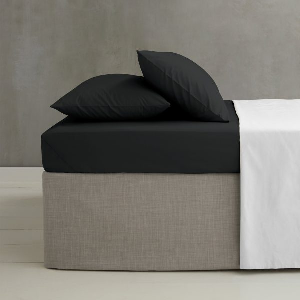 Catherine Lansfield Easy Iron Percale Combed Extra Deep Fitted Sheet | Bed Sava