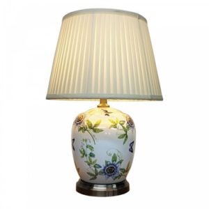 Pair of Oriental Table Lamps  Passion Flower | Bed Sava