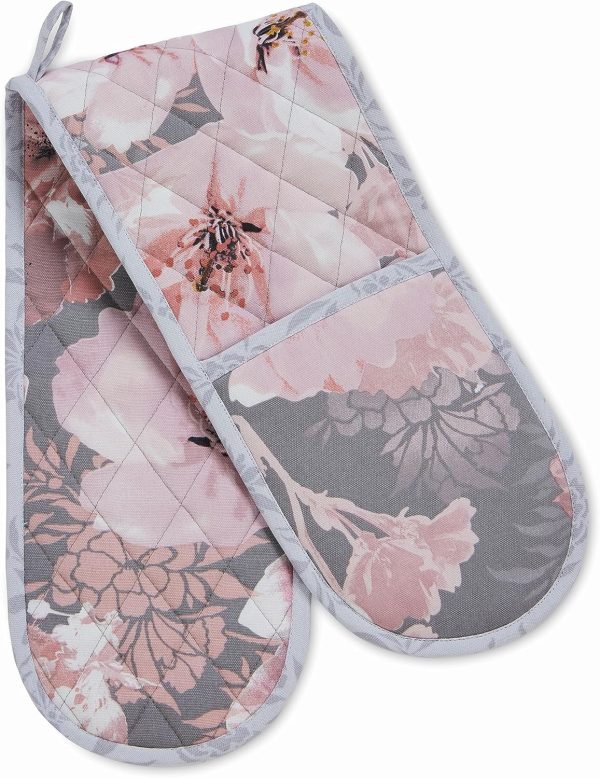 Catherine Lansfield Dramatic Floral Cotton Kitchen Double Oven Glove | Bed Sava