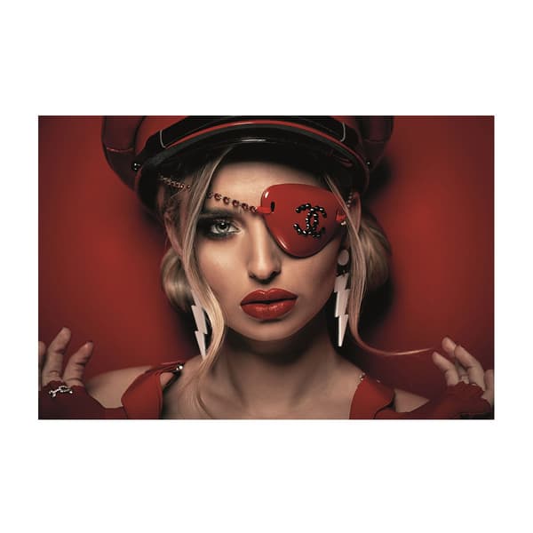 Chanel Lady In Red 200X150 - Plexiglass, 200cm x 150cm - Andrew Martin