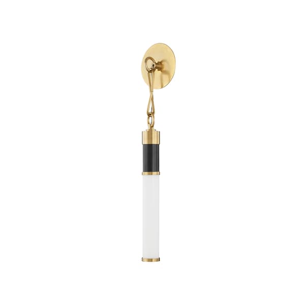 Huntington Single Wall Light, Light, Black/Brass/Bronze - Andrew Martin