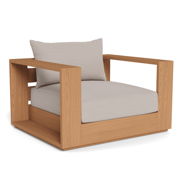 Bora Swivel Chair Teak - Andrew Martin