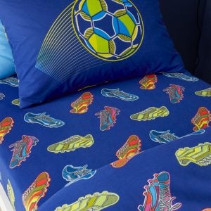 Catherine Lansfield Bright Football Fitted Sheet | Bed Sava