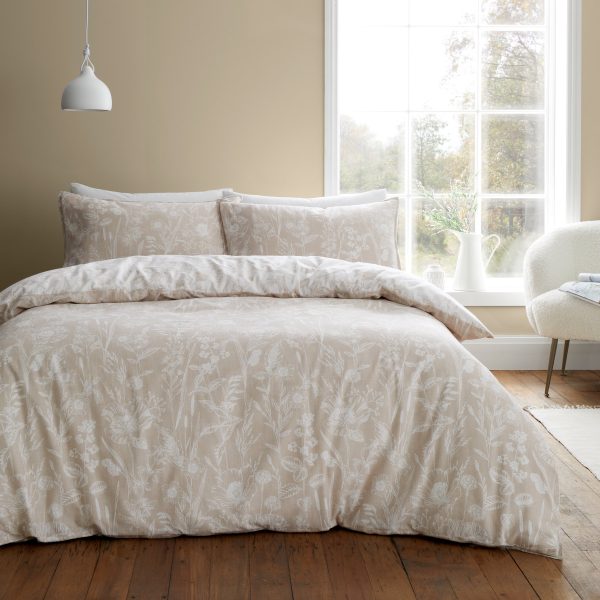 Bianca Brushed Cotton Floral Toile Duvet Cover Set | Bed Sava