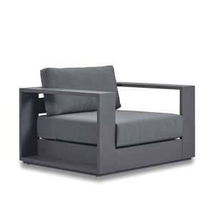 Bora Swivel Chair Slate Outdoor Swivel Armchair  Andrew Martin | Bed Sava
