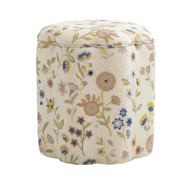 Daisy Ottoman Fable Woodland, Chair, Multicoloured - Andrew Martin Linen