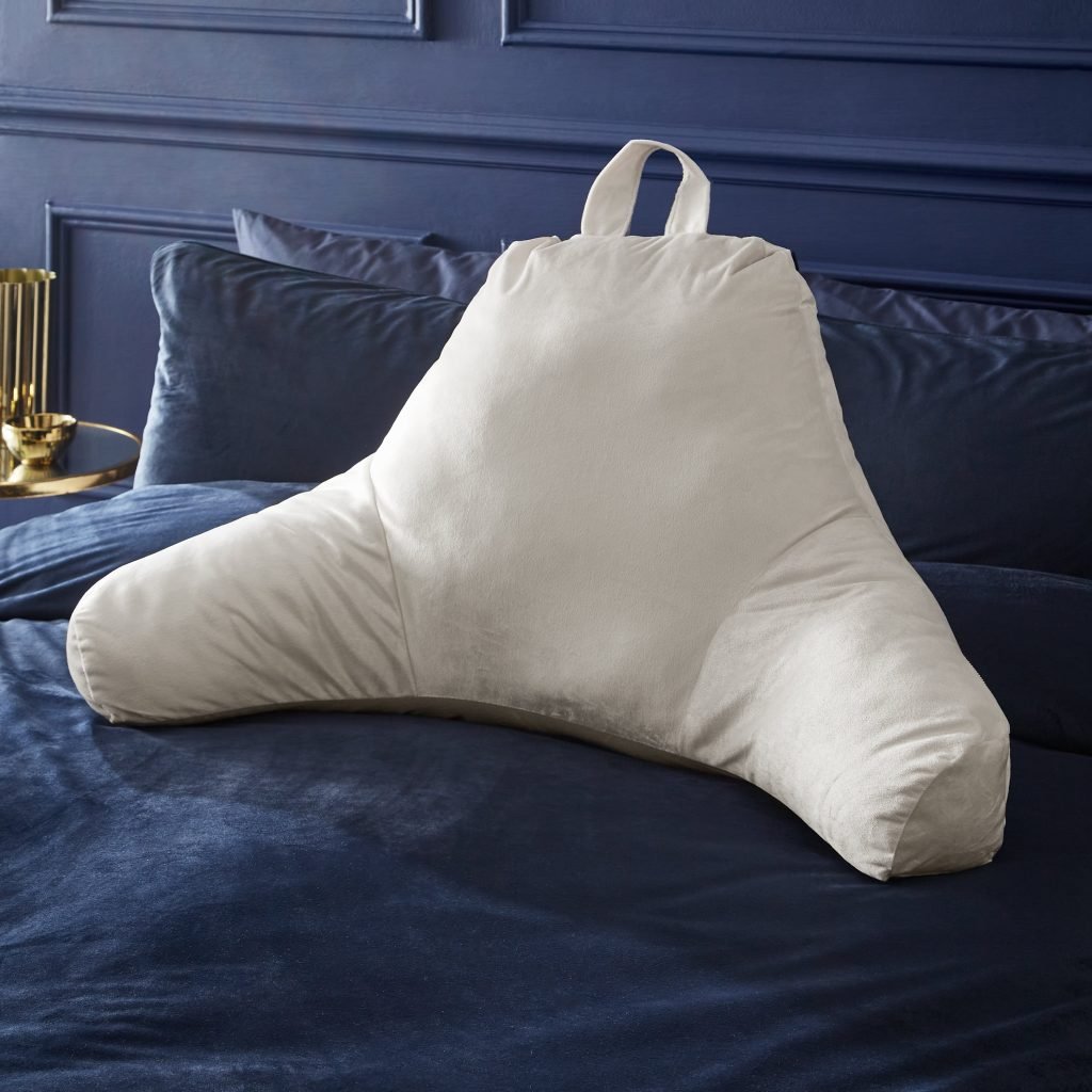 Catherine Lansfield Kingsley Matt Velvet High Back Cuddle Cushion Back Rest