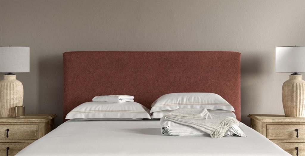 Sleepeezee Pembury Headboard - Rust Bouclé, Double