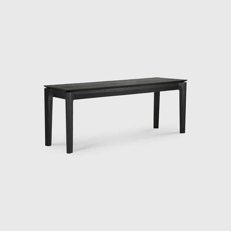 Ethnicraft Bok Black Oak Bench 166 x 35 x 46 cm