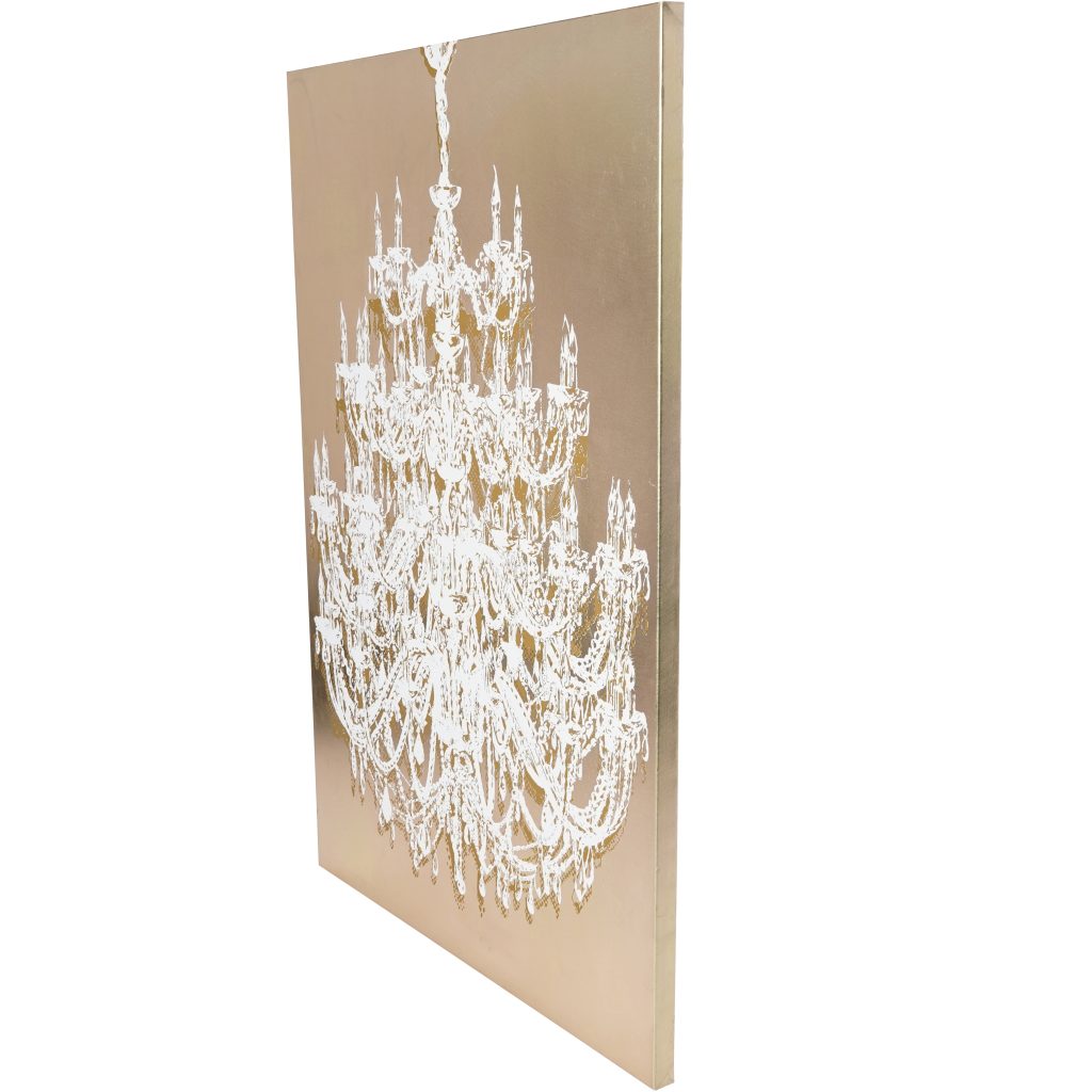 Chandelier Gold Foiled Canvas | Bed Sava