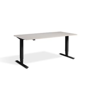 Height Adjustable Cashmere Lavoro Desk  Advance black 120 x 70 cm | Bed Sava