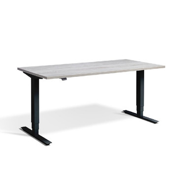 Height Adjustable Cascina Pine Lavoro Desk - Advance black 120 x 80 cm
