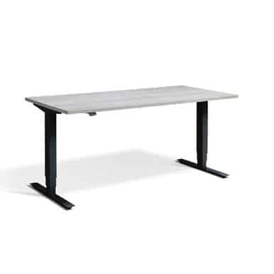 Height Adjustable Cascina Pine Lavoro Desk - Advance Black 160 x 70 cm