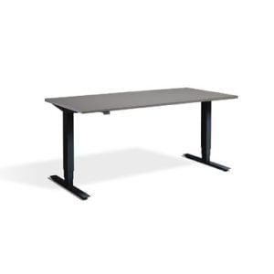 Height Adjustable Graphite Lavoro Desk  Advance black 160 x 80 cm | Bed Sava
