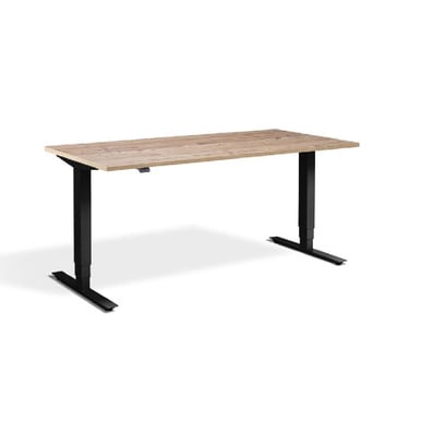 Height Adjustable Timber Lavoro Desk - Advance black 120 x 80 cm