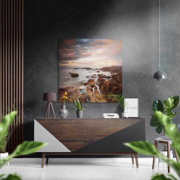 Coast Brushed Aluminium Dibond Wall Art | Bed Sava