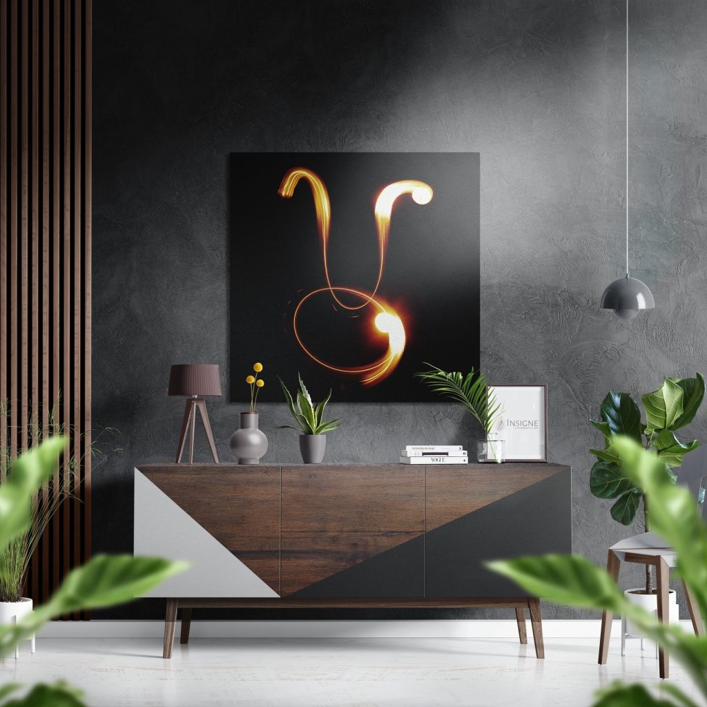 Taurus Brushed Aluminium Dibond Wall Art